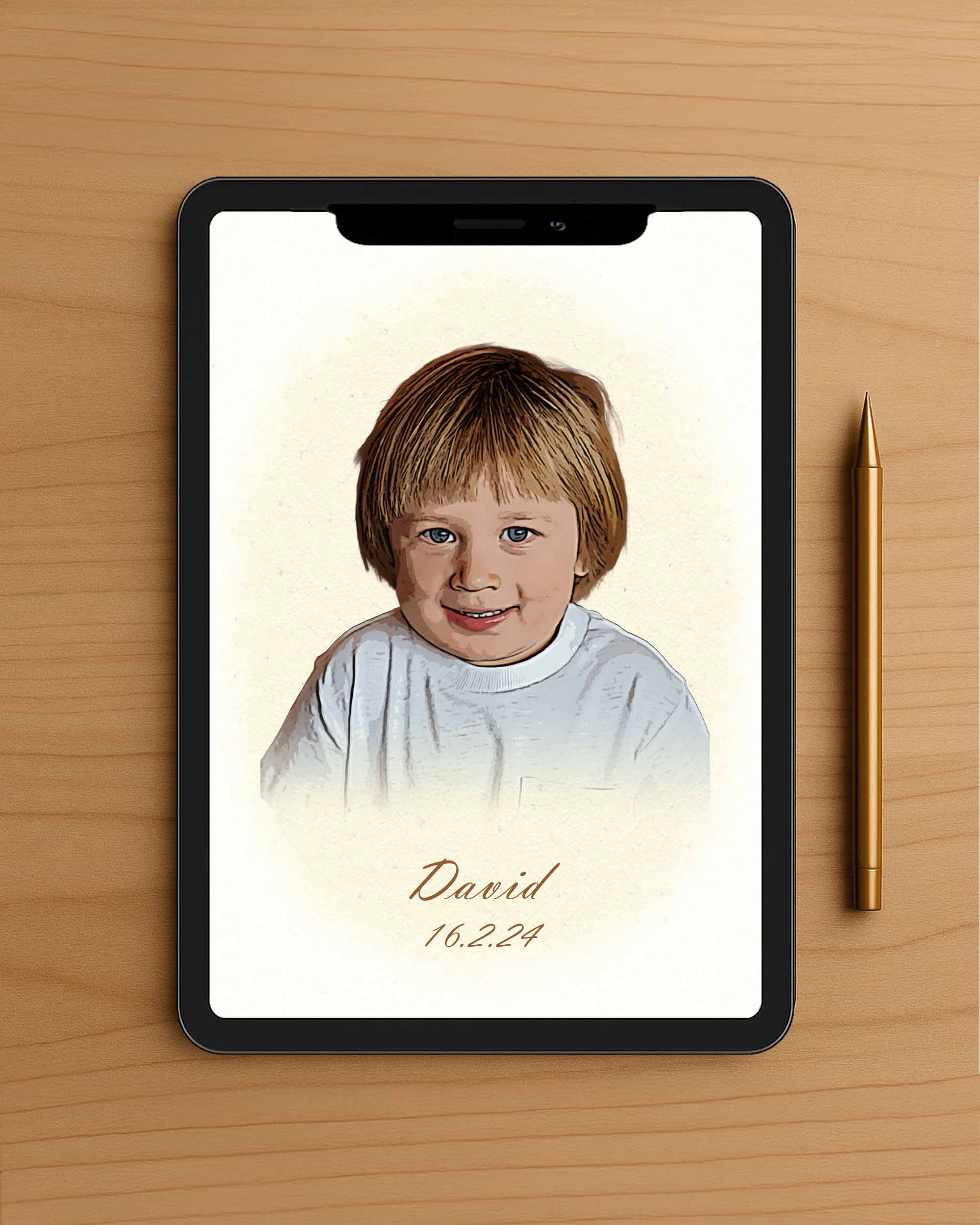 BEBECADRE Sophia signature portrait  mockup