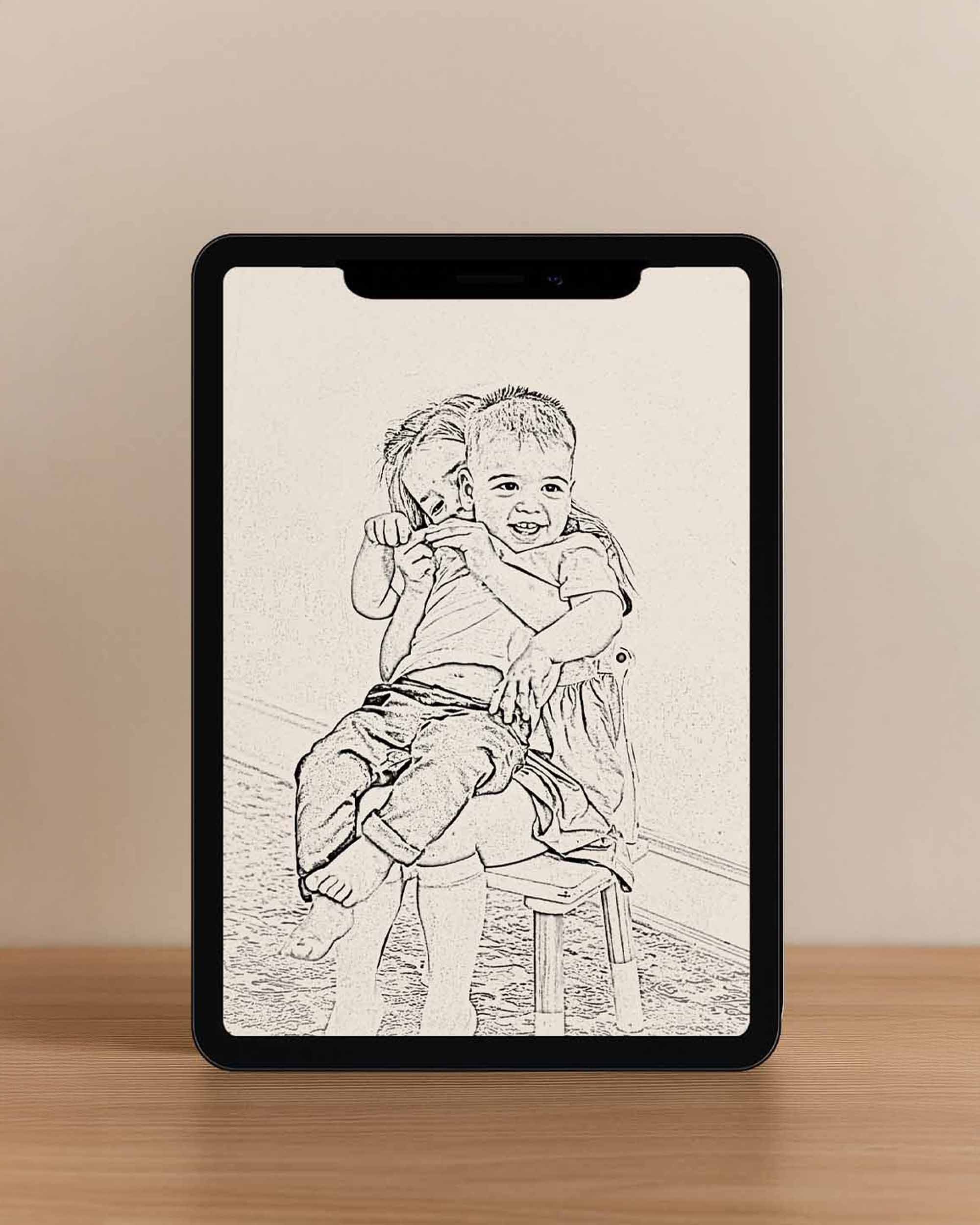 BEBECADRE Sophia signature portrait  mockup