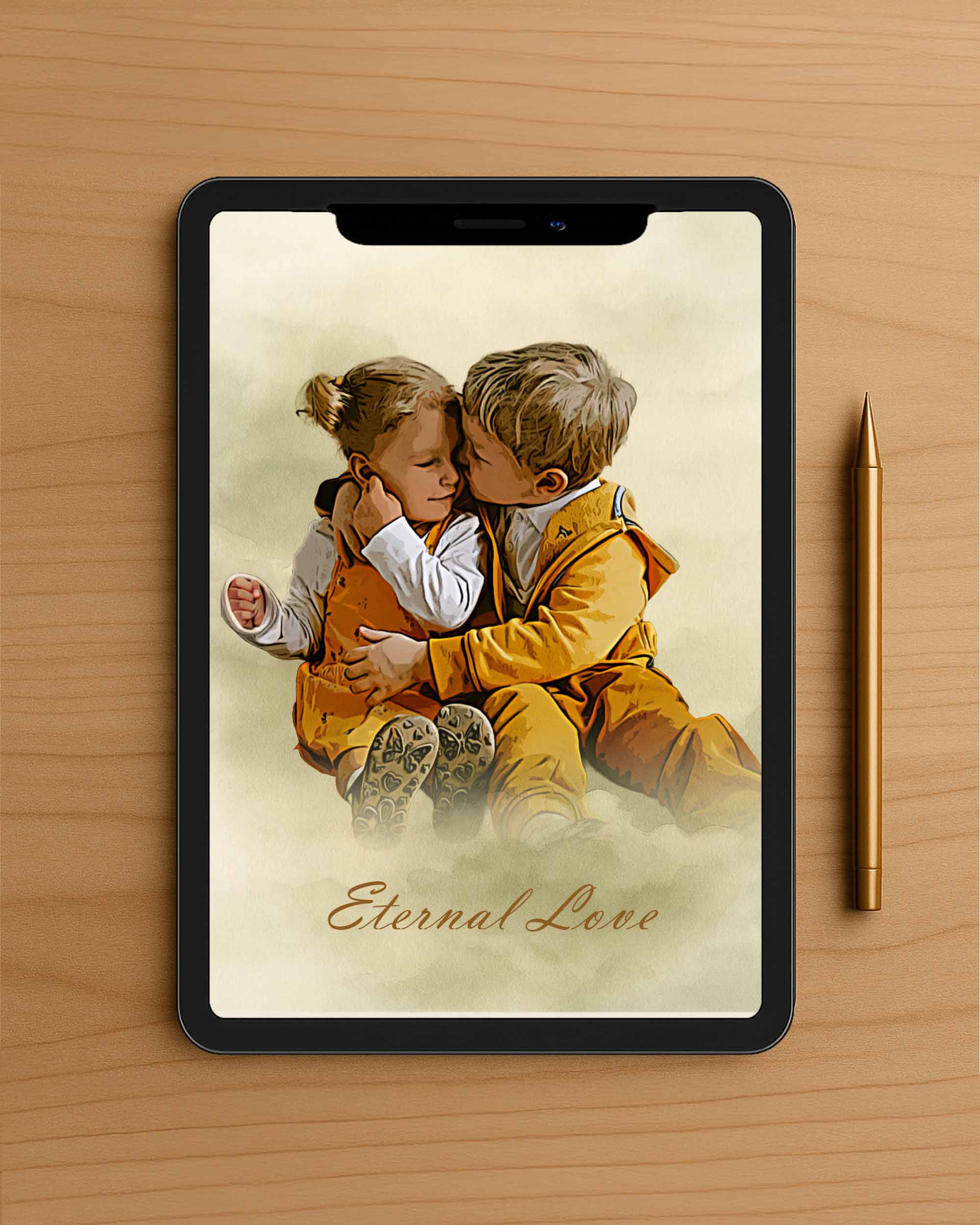 BEBECADRE Sophia signature portrait  mockup