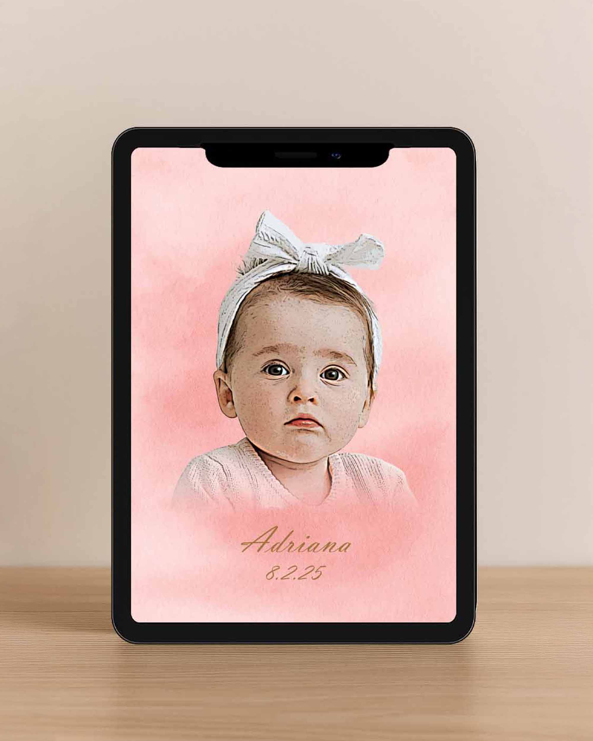 BEBECADRE Sophia signature portrait  mockup