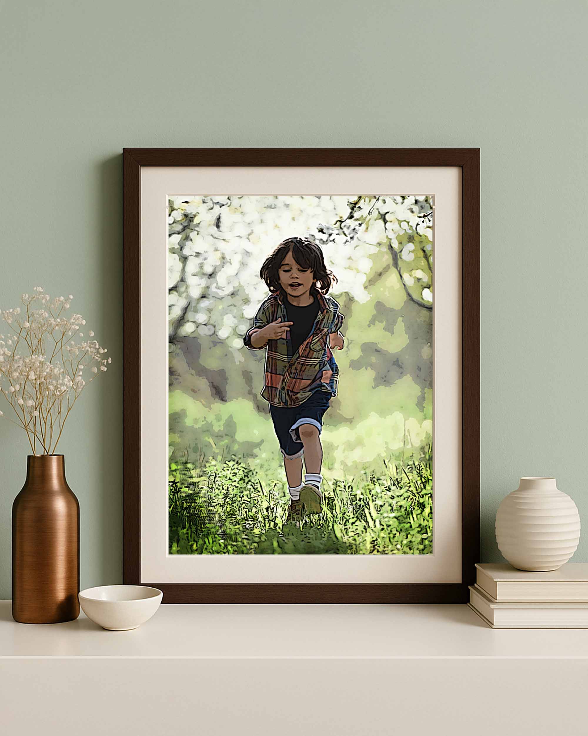 BEBECADRE Original signature portrait framed mockup