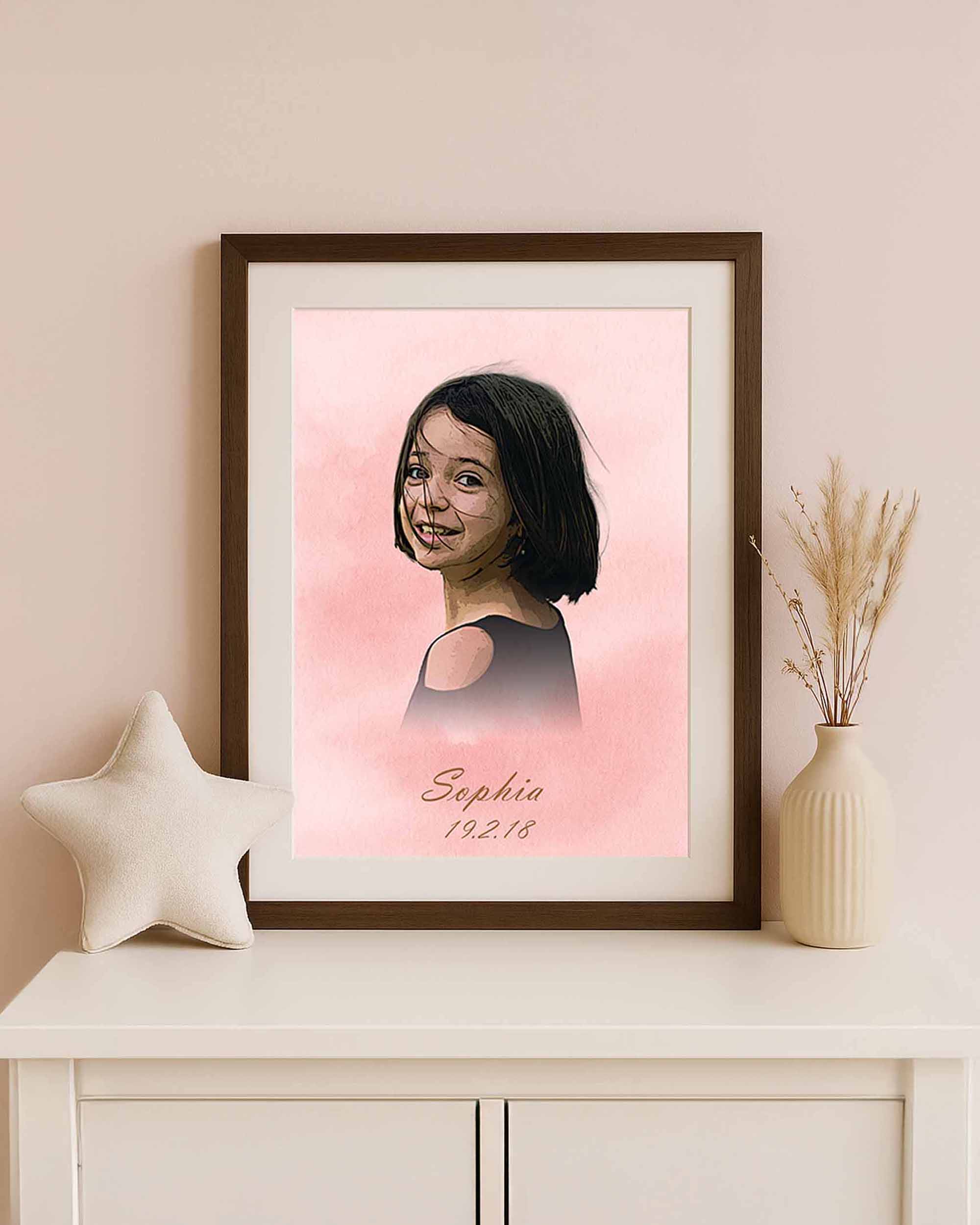 BEBECADRE Sophia signature portrait  mockup